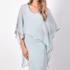 All Clothing Frank Lyman | Aquamist Chiffon Layer Dress | Light Blue | Fl99