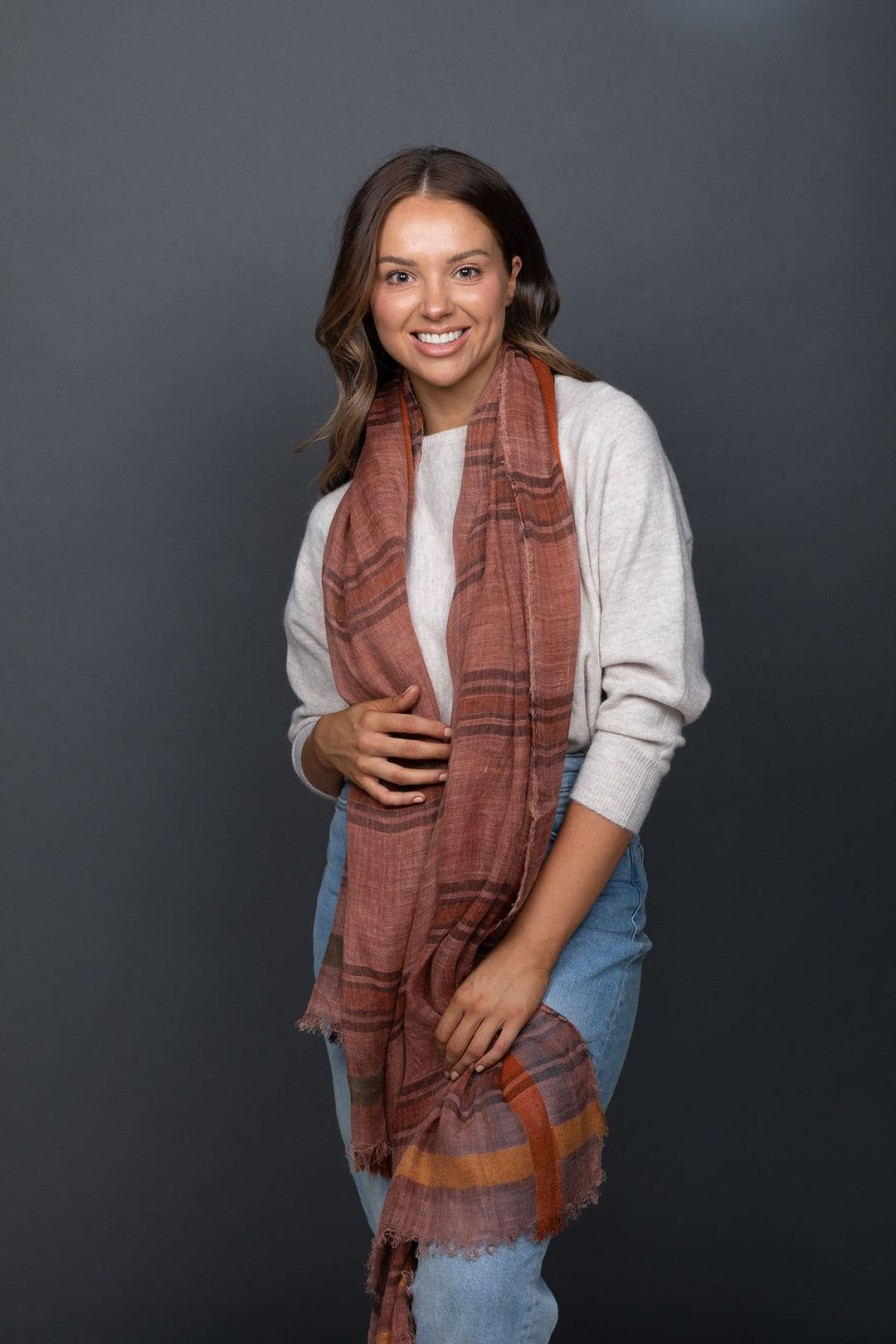 Accessories Holiday | Hemmingway Scarf | Tan | H38