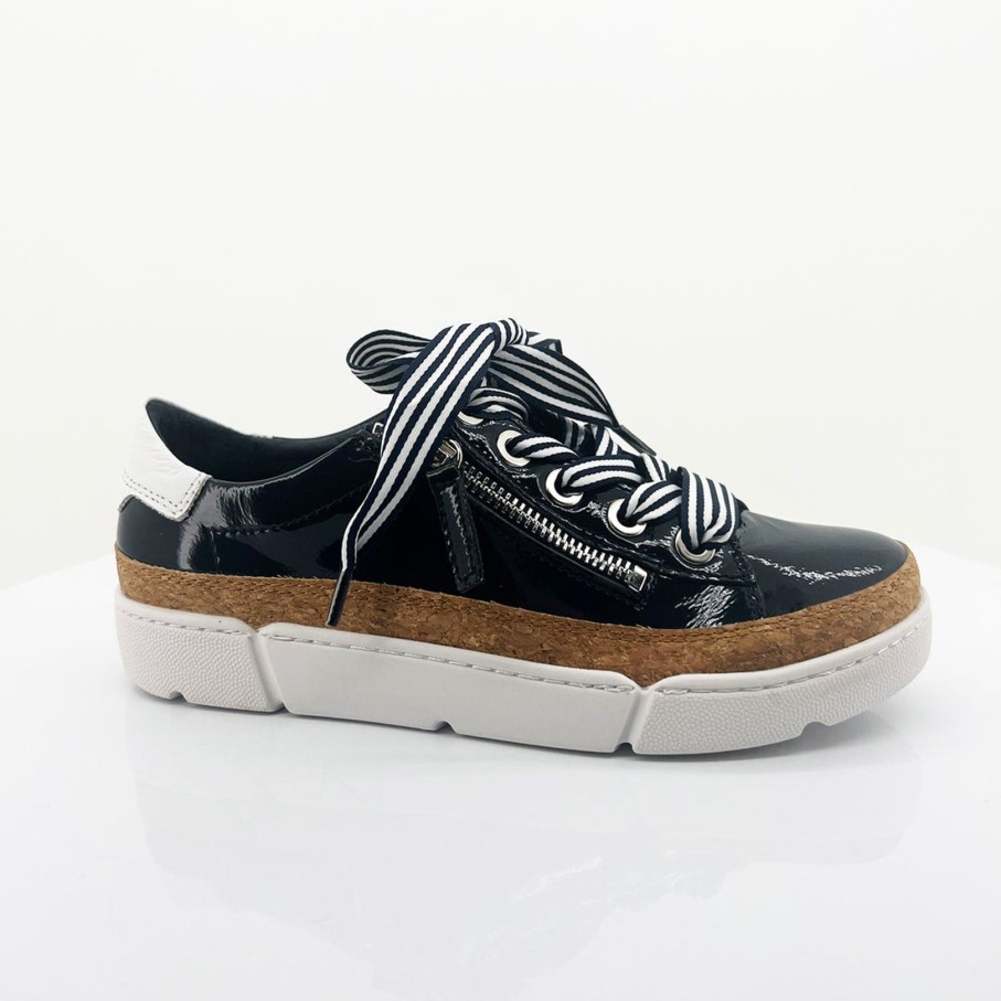 Shoes Django & Juliette | Torayne White Sneaker - Dj40 Navy