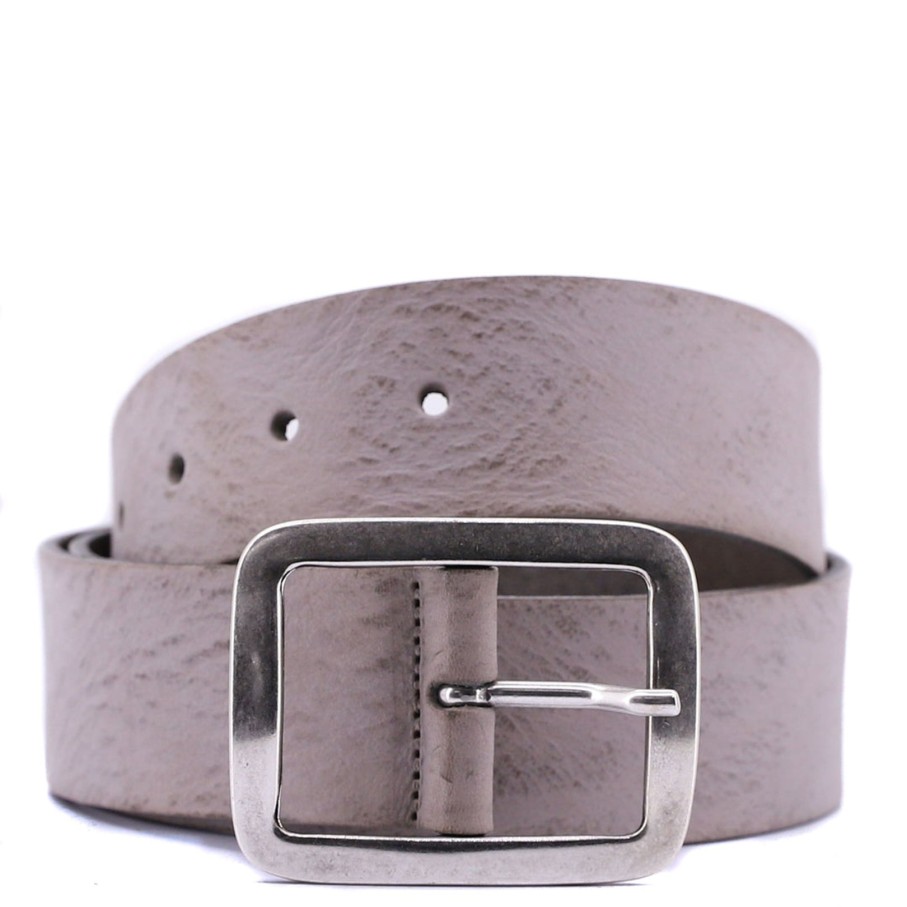 Accessories Vanzetti | Full-Grain Leather Belt | Mouse Grey