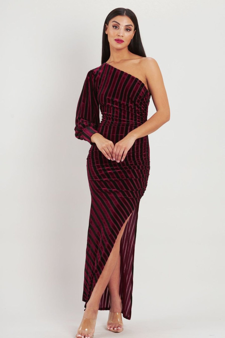 All Clothing Romance | Addison Maxi | Wine | Rom3