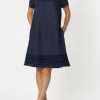 All Clothing Gordon smith | Chic Shift Dress Gs9 Navy