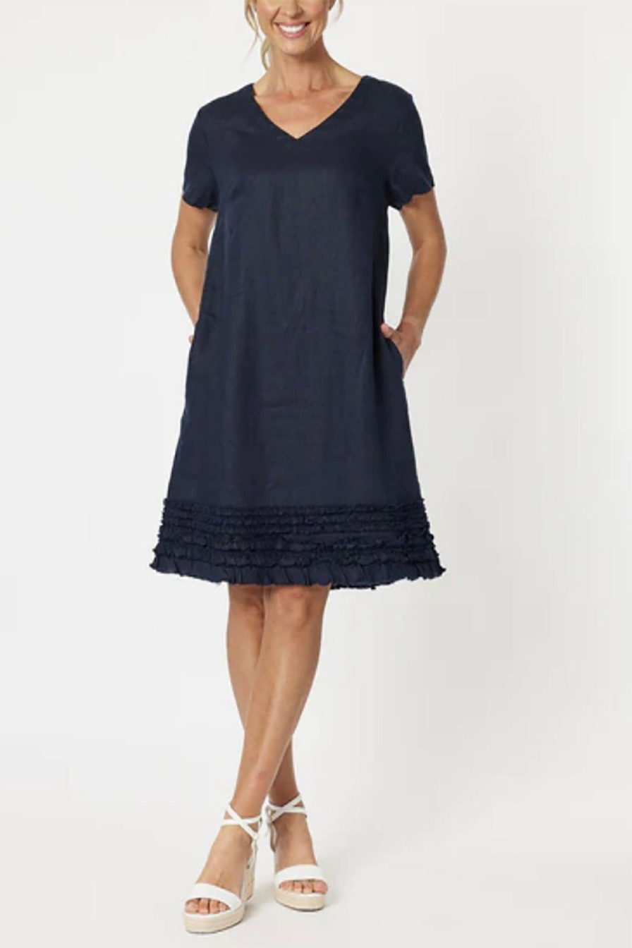 All Clothing Gordon smith | Chic Shift Dress Gs9 Navy