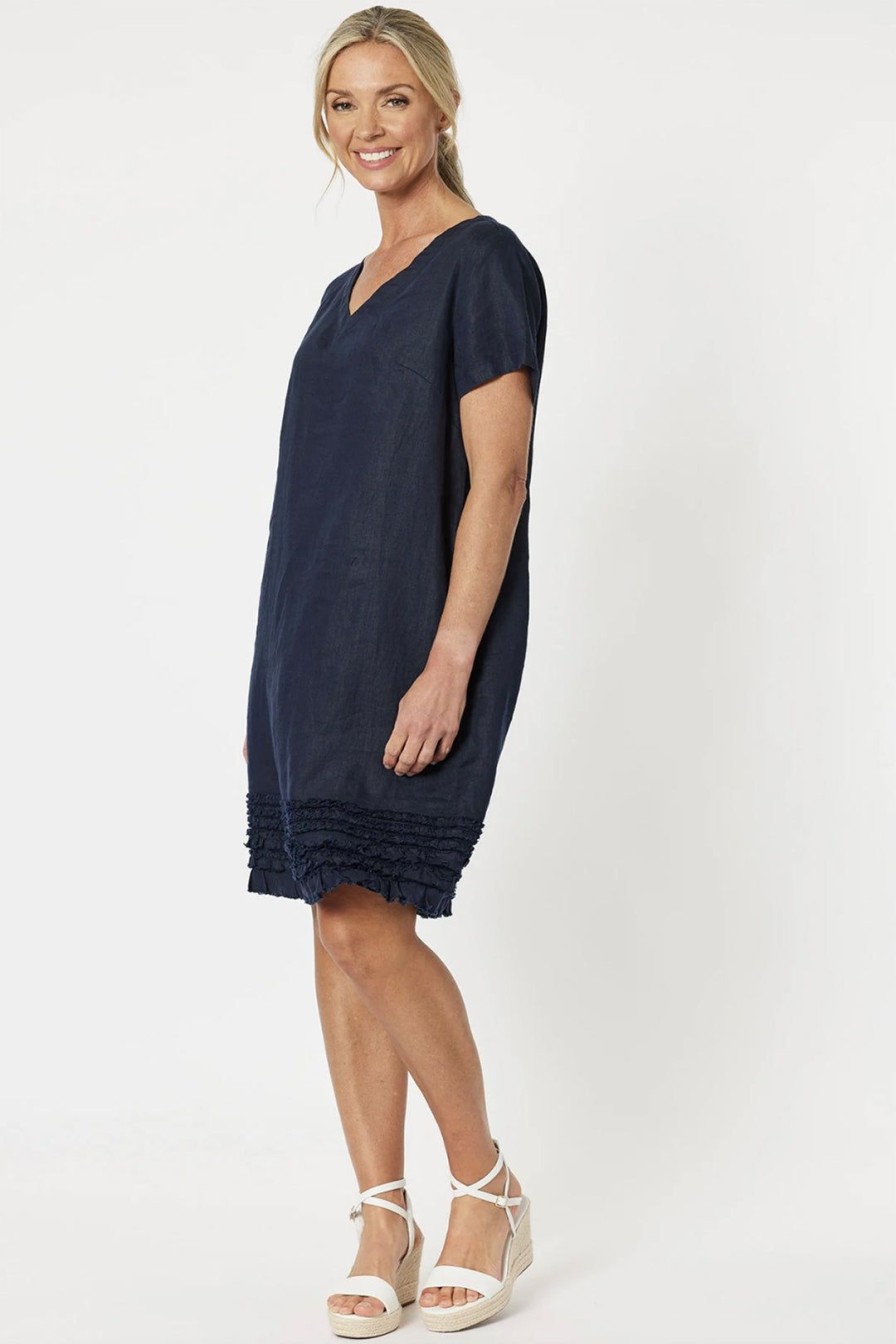 All Clothing Gordon smith | Chic Shift Dress Gs9 Navy