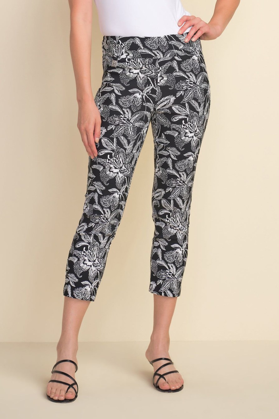 All Clothing Joseph Ribkoff | Lydia Floral Crop Pants