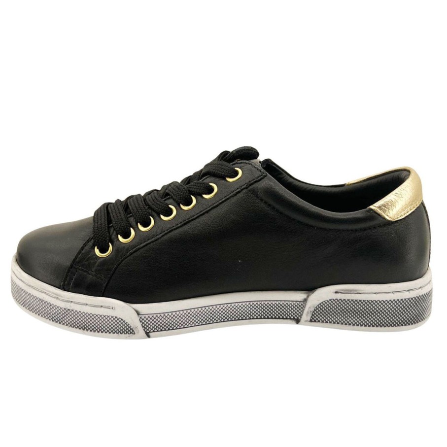 Shoes Rilassare | Tilba Sneaker | Black/Gold | Rs14