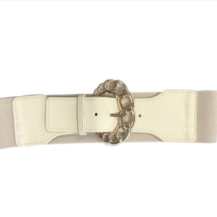 Accessories Frank Lyman | Gold Chain Buckle Belt