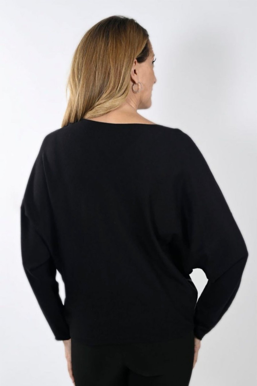 All Clothing Frank Lyman | Diamond Swirl Sweater | Fl34 Black