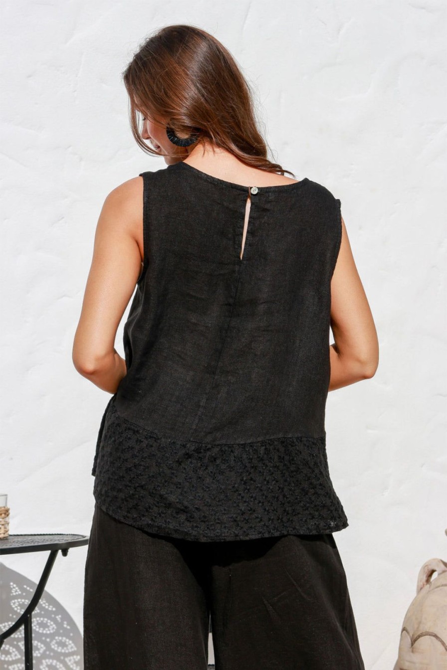 All Clothing The Italian Cartel | Luisa Top - Black - Ic24