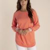 All Clothing Two-T's | Talia Scooped Hem Sweater - Mango - Tt28