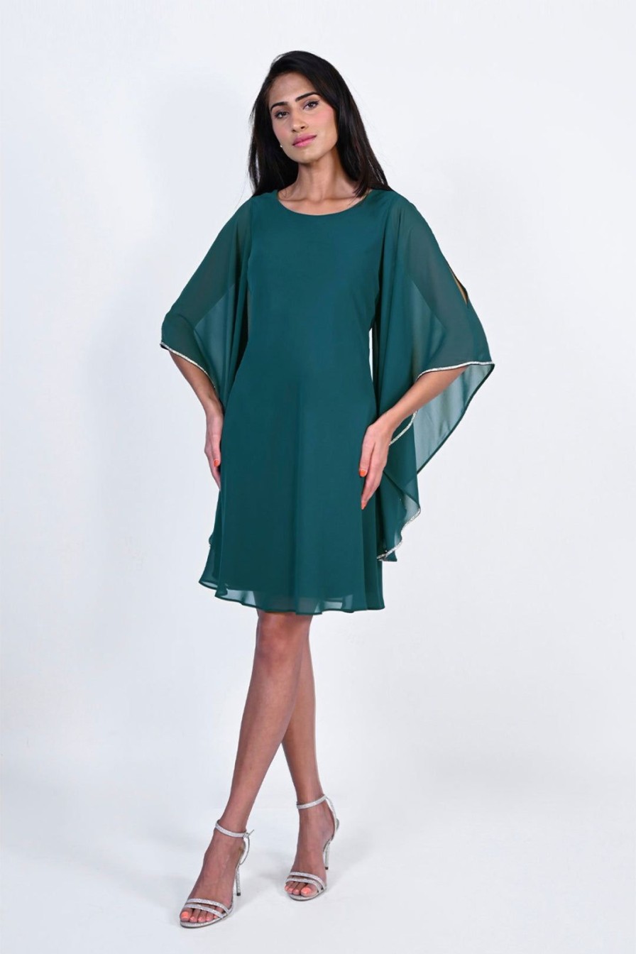 All Clothing Frank Lyman | Evie Chiffon Dress | | Fl3 Green