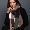 Accessories Brave & True | Bonnie Check Scarf | Choc | Bt19