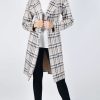 All Clothing Frank Lyman | Houndstooth Coat | Beige | Fl57