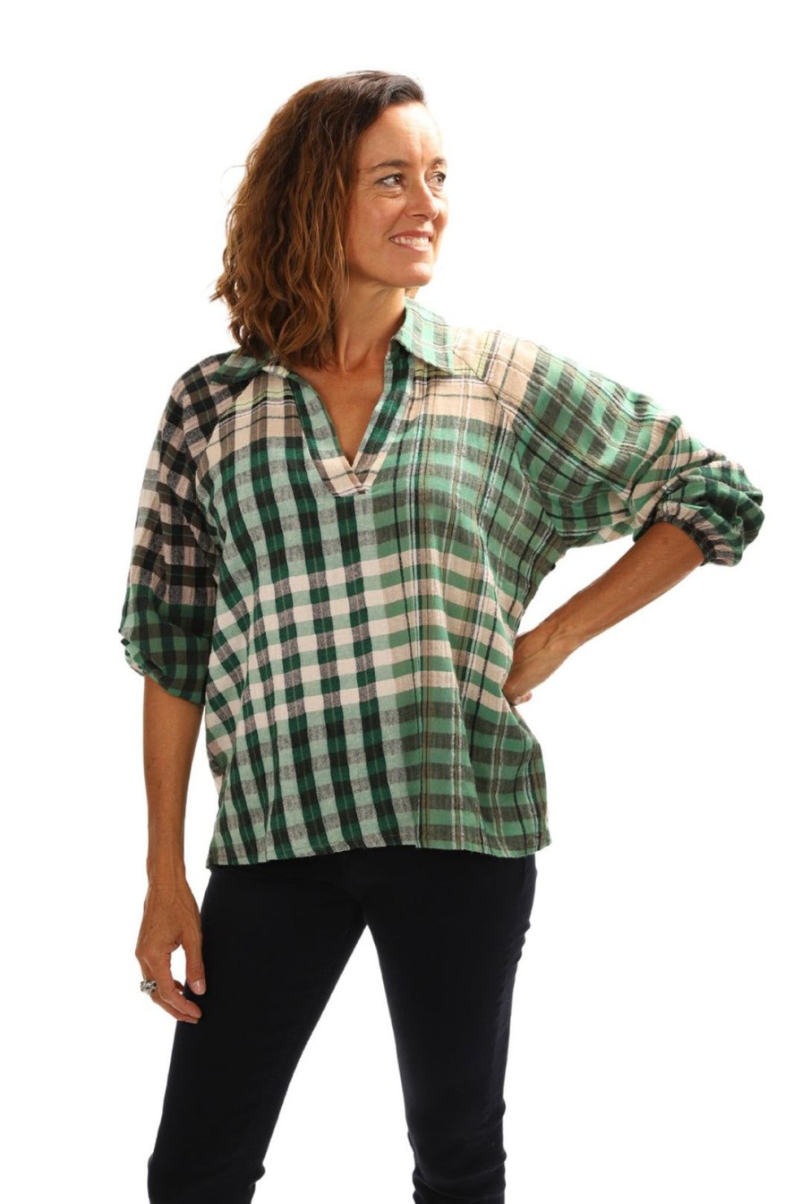 All Clothing Urban Luxury | Megan Shirt | Green | Ul6