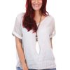 All Clothing So French So Chic | Linen Art Top | Sabbia | Sf1