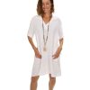 All Clothing So French So Chic | Holly Linen Dress | White | Sf8