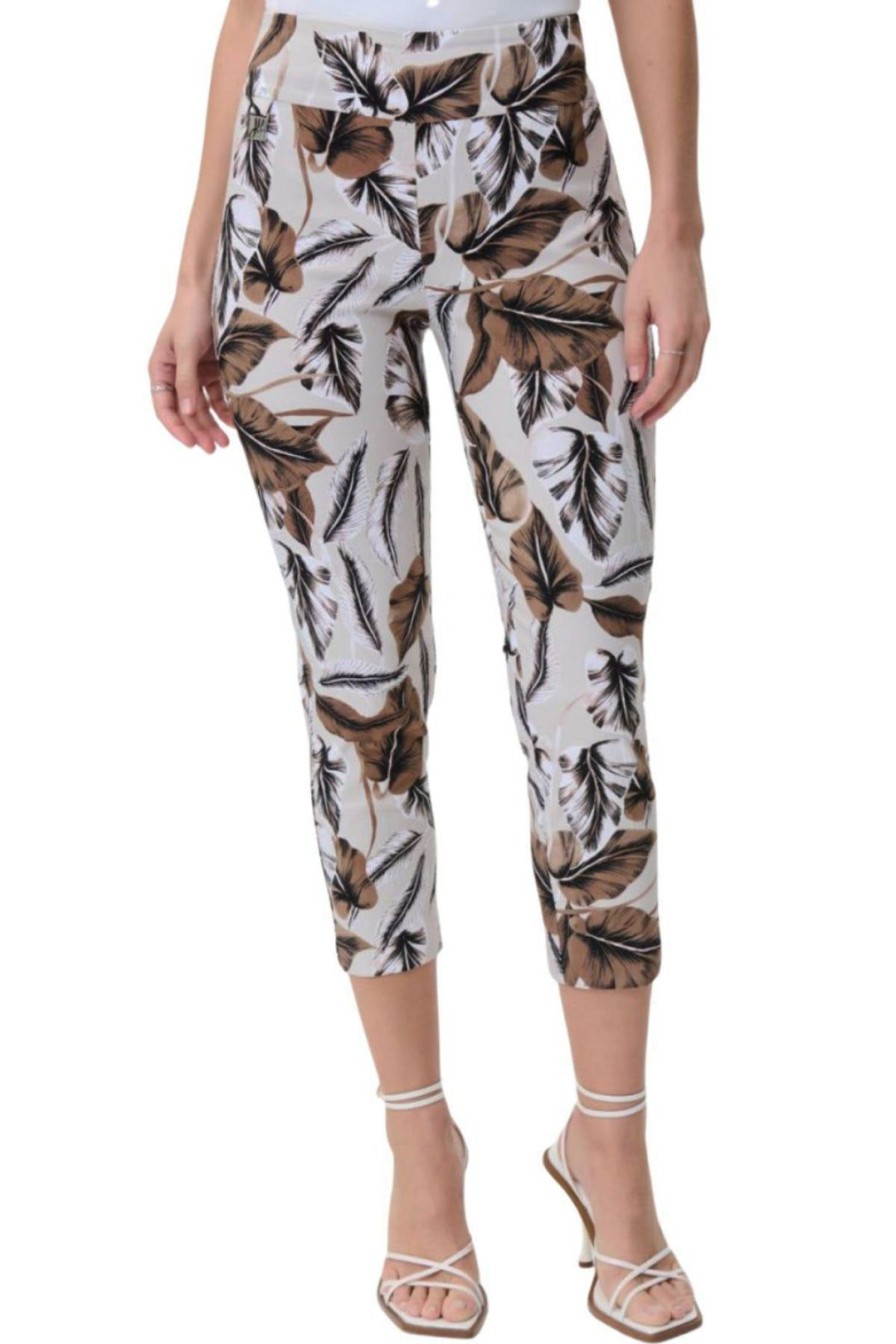 All Clothing Joseph Ribkoff | Tropical Print Capri Pant |Jr12