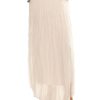 All Clothing Cindy G | Pleated Silk Jersey Skirt | Ivory | Cg40