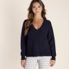 All Clothing Two-T's | Tamilo Pocket Sweater Tt11 Navy