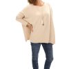 All Clothing Cindy G | Holly Knit Jumper | Natural | Cg53