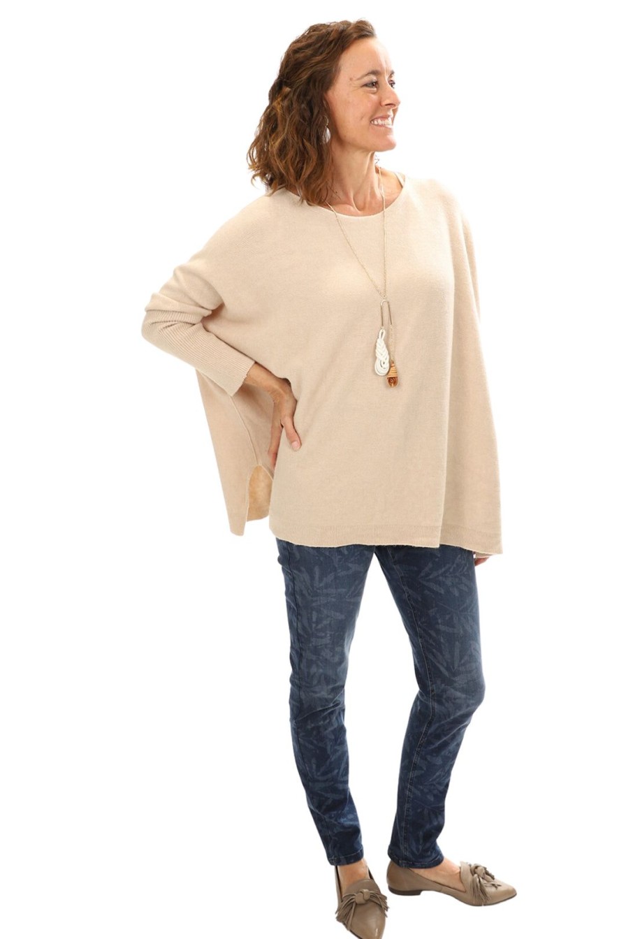 All Clothing Cindy G | Holly Knit Jumper | Natural | Cg53