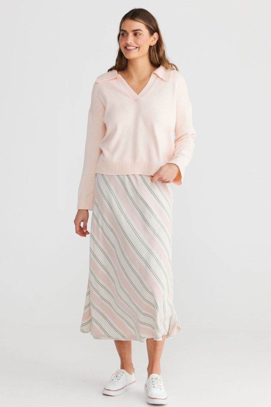 All Clothing The Shanty Corporation | Tribeca Knit | Pale Pink | Ts22