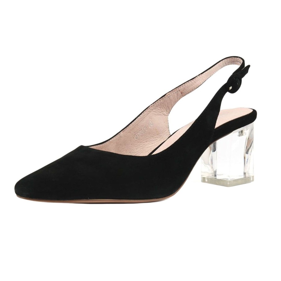 Shoes Django & Juliette | Hinnis Heel | Black Suede | Dj3