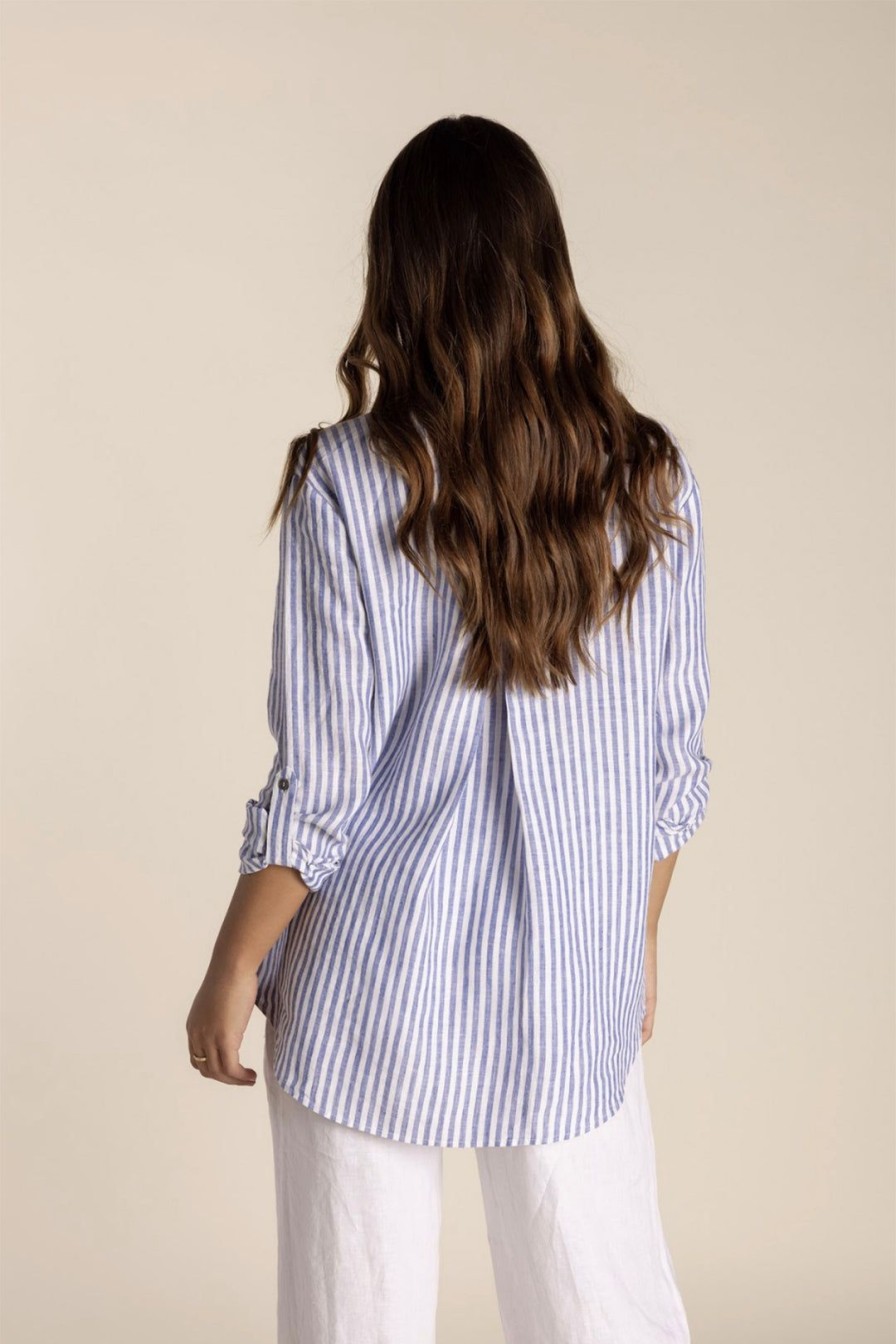 All Clothing Two-T's | Tess Stripe Linen Shirt | Tt22