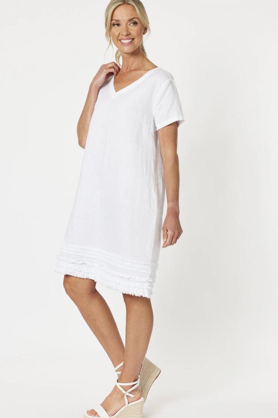 All Clothing Gordon smith | Chic Shift Dress Gs9 White